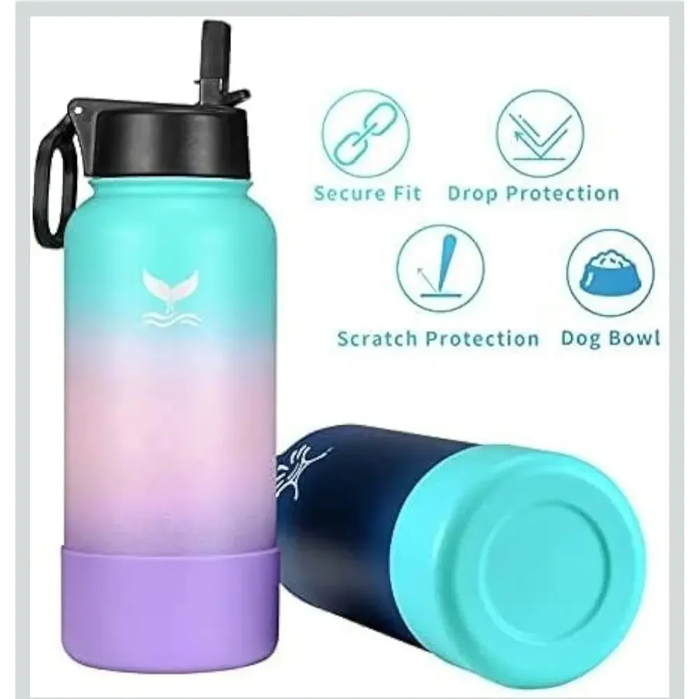 13108 Bullseye GLOW IN THE DARK Orange Silicone Boot Cover Tumbler Topper